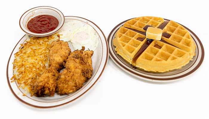 Chicken and Waffles | Jimmy's Round Up Cafe