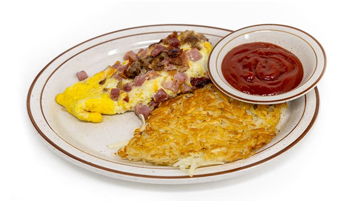 Meat Lover's Omelette | Jimmy's Round Up Cafe