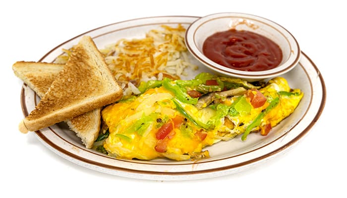 Vegetable Omelette | Jimmy's Round Up Cafe